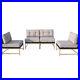 10 PCS Outdoor Sectional Sofa Set All-weather Rattan Wicker Furniture Patio Desk