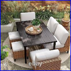 Brookfield 7pc Patio Deep Seating Dining Set, Outdoor Furniture Set Threshold