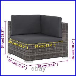 Camerina Sofa Set, Modern Patio Furniture Set, Outside Patio Furniture, 6 G8Q0