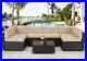 Luxury 7 Piece Outdoor Patio Furniture Set, Wicker Rattan Sectional Couch Chairs