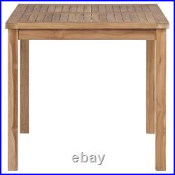Outdoor Dining Table Patio Table Garden Porch Furniture Solid Teak Wood vidaXL