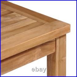Outdoor Dining Table Patio Table Garden Porch Furniture Solid Teak Wood vidaXL