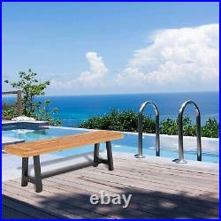 Outdoor Table Bench Set Wooden Patio Dining Tables Chair Garden Furniture Teak