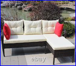 Outdoor patio Furniture sets 2 piece Conversation set wicker Ratten Sectional