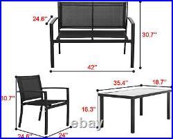 Patio Conversation SetsPatio Furniture Outdoor Table and Chairs 4 Piece Patio