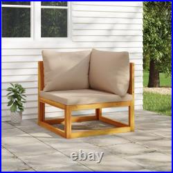 Patio Furniture Set Outdoor Lounge Set with Cushions Solid Wood Acacia vidaXL