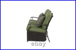 Patio Garden Outdoor Loveseat Glider Bench Sofa Furniture For Two